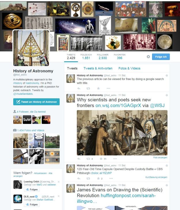 HistoryOfAstronomyTweets